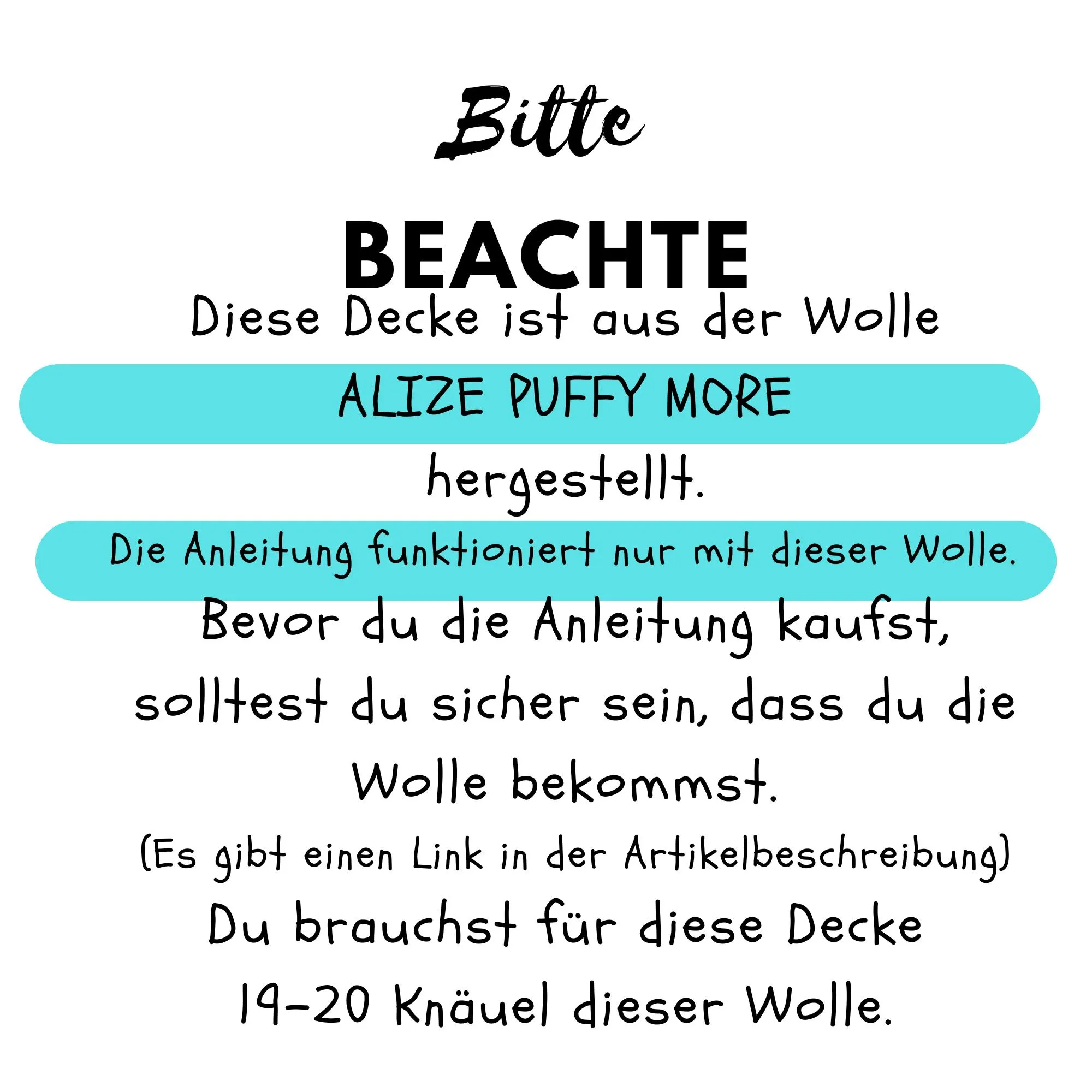 PDF Anleitung für die Babydecke Willi, der Bär mit Stern von Leami
