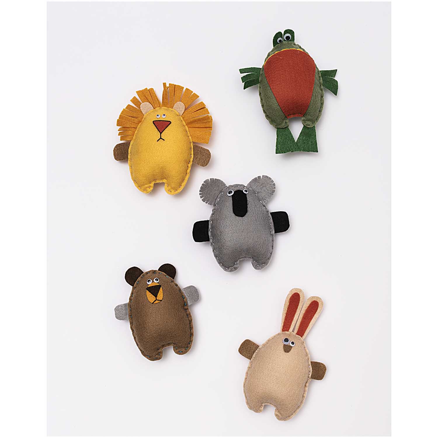 Filzplatten SET 10 Stk. - 20x30cm Tiere