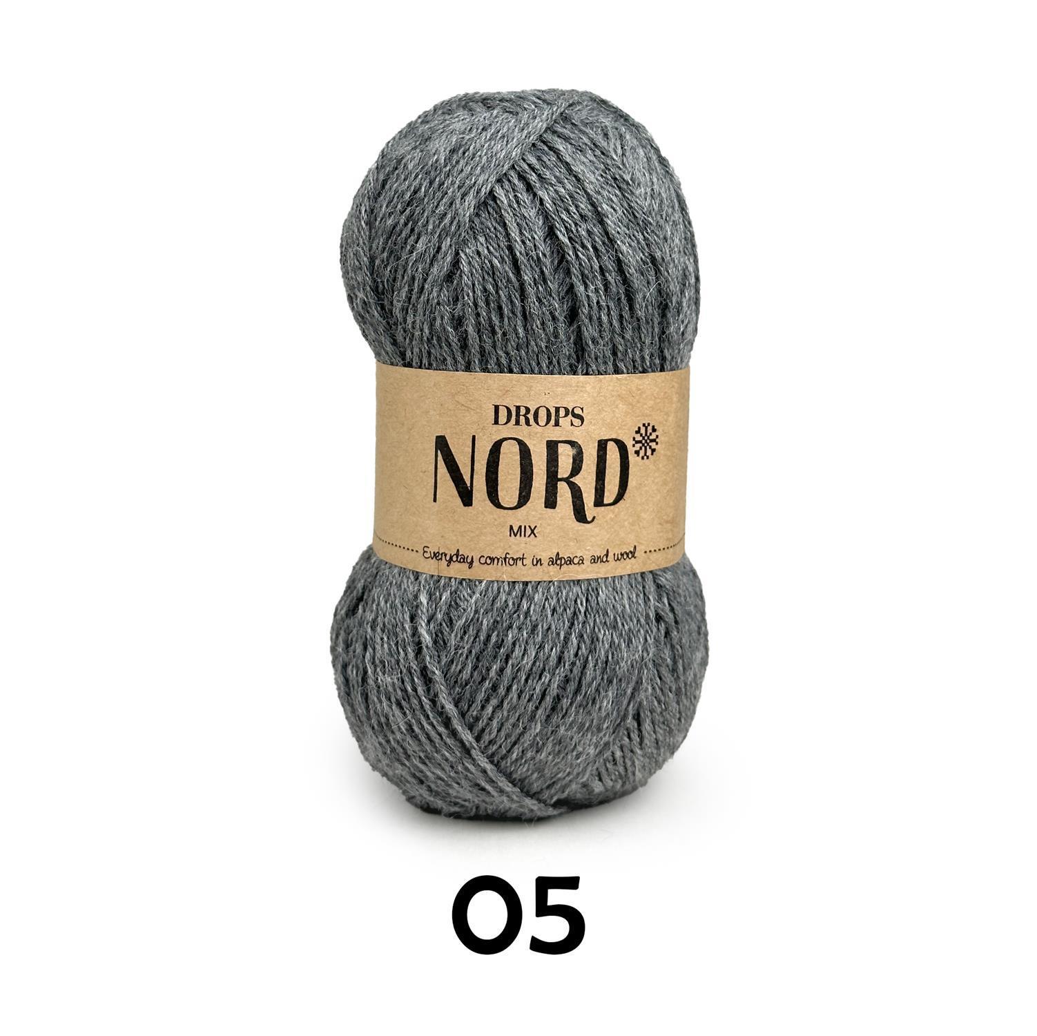 DROPS Nord Mix (50g/170m) 06 dunkelgrau