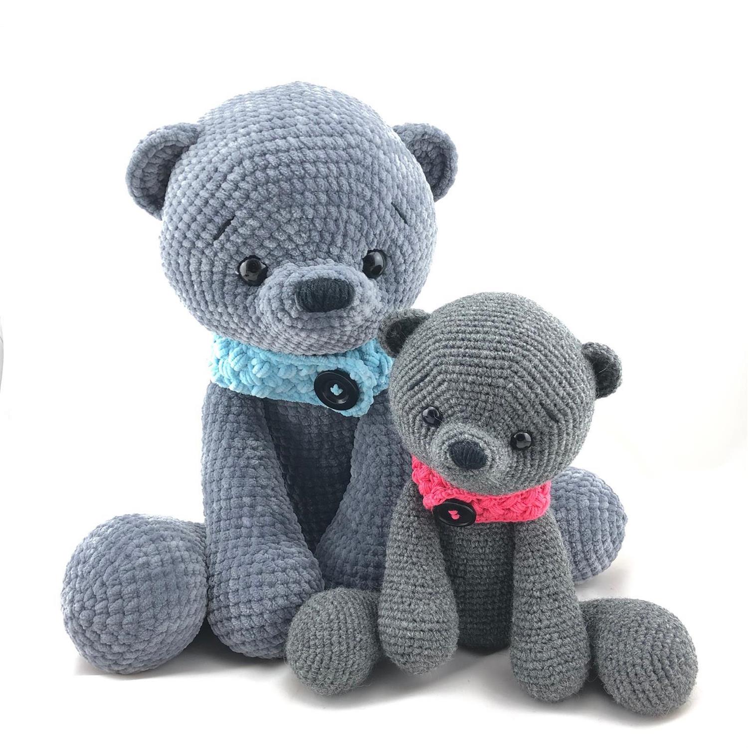 2 x PDF Häkelanleitung für den Hase Lou und den Teddy Micha IN GROSS von leami,