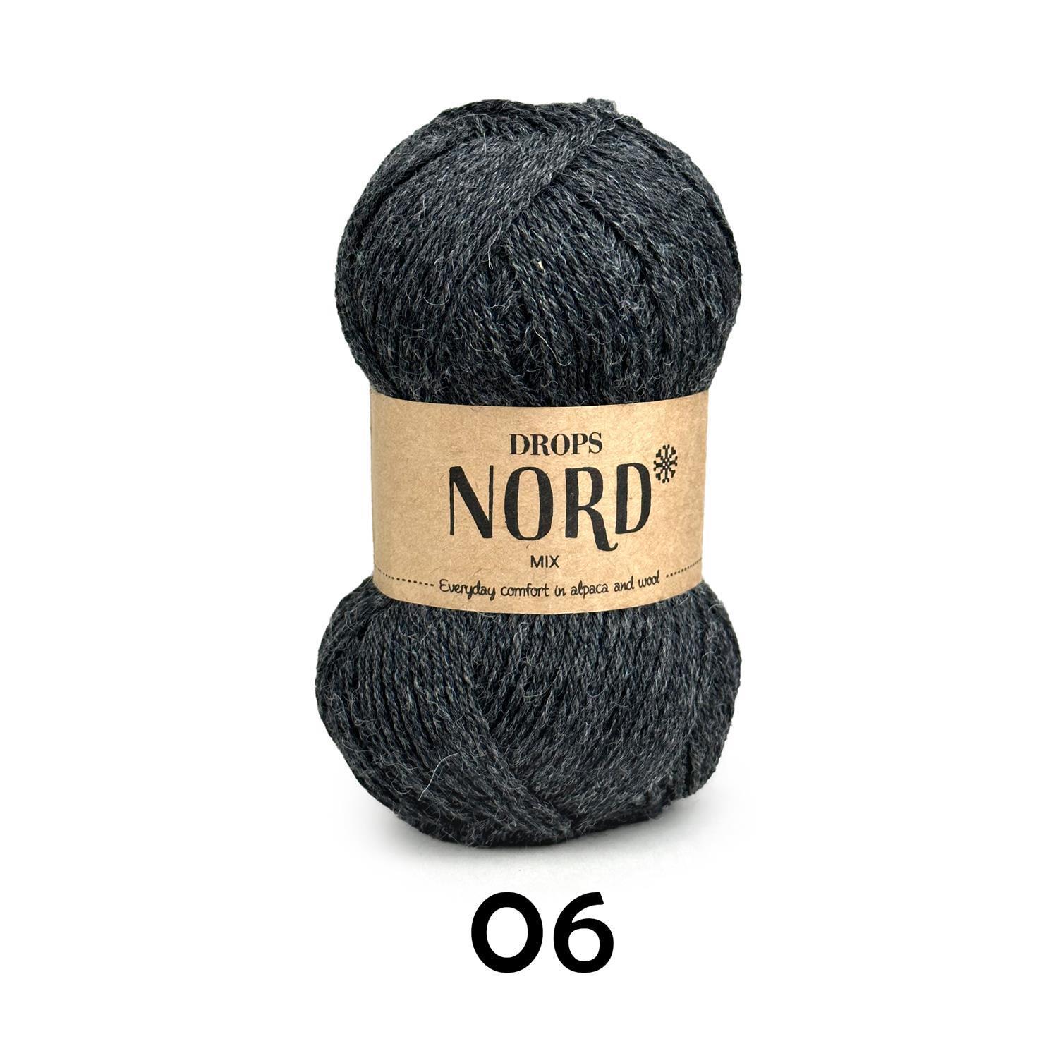 DROPS Nord Mix (50g/170m) 06 dunkelgrau