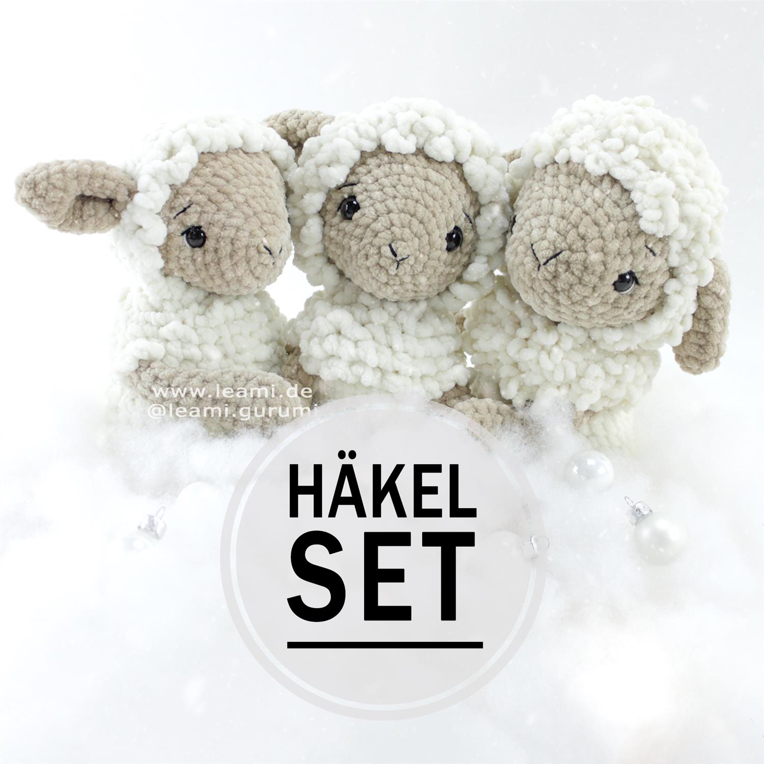 Häkelset Schaf Curly, DIY Paket, OHNE Anleitung