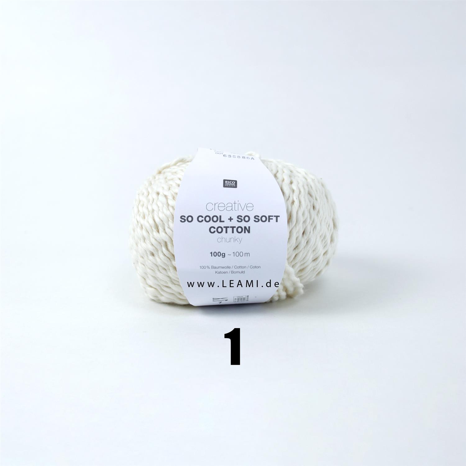 Rico creative So cool+ so soft 001 naturweiß