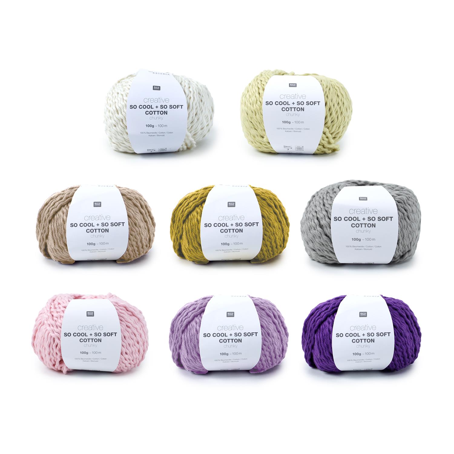 Rico creative So cool+ so soft Cotton chunky (100g/100m) 019 braun