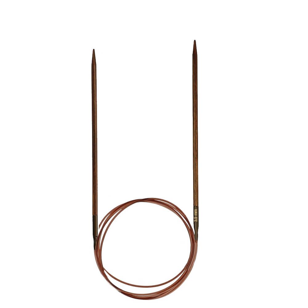 KnitPro ginger Rundstricknadeln aus laminierten Holz 5.00 mm mit 120cm Kabel