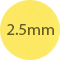 2,5 mm