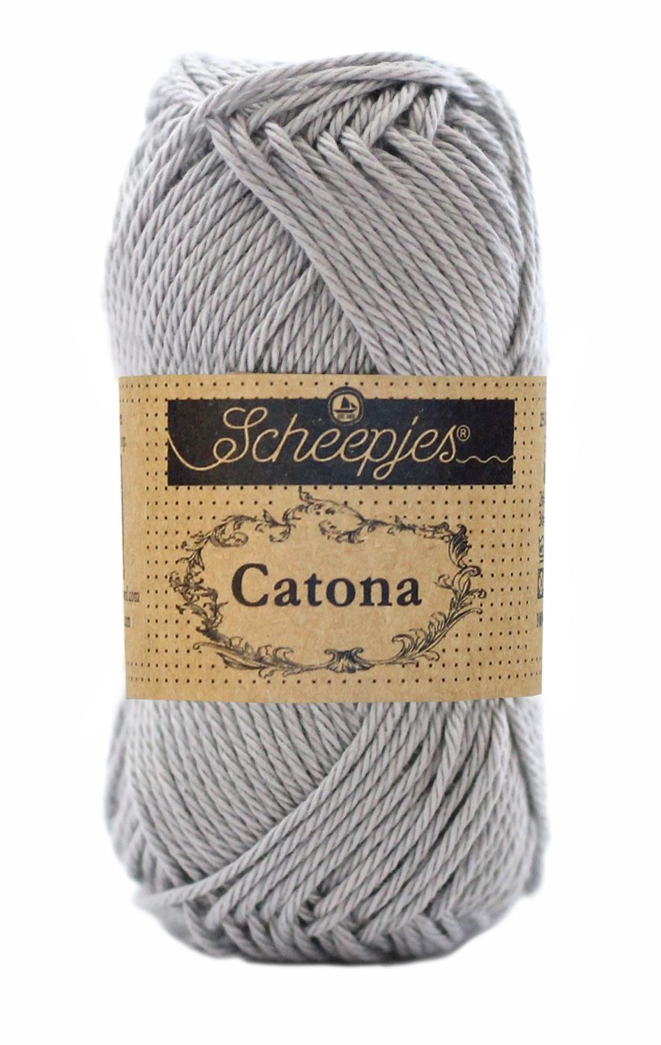 Scheepjes Catona, Baumwolle, 50g/125m, 074 hellgrau