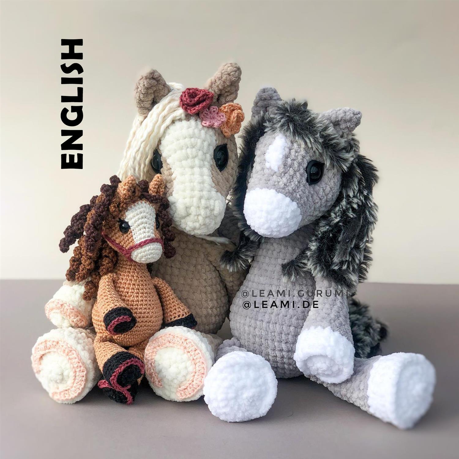 PDF ENGLISH Crochet Pattern Pony Sky by leami