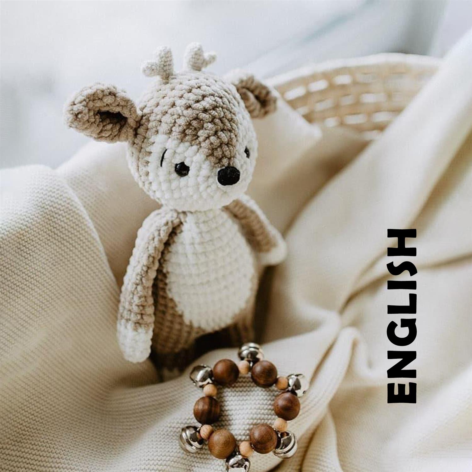 PDF ENGLISH Crochet Pattern Deer Rita 2 Versions leami
