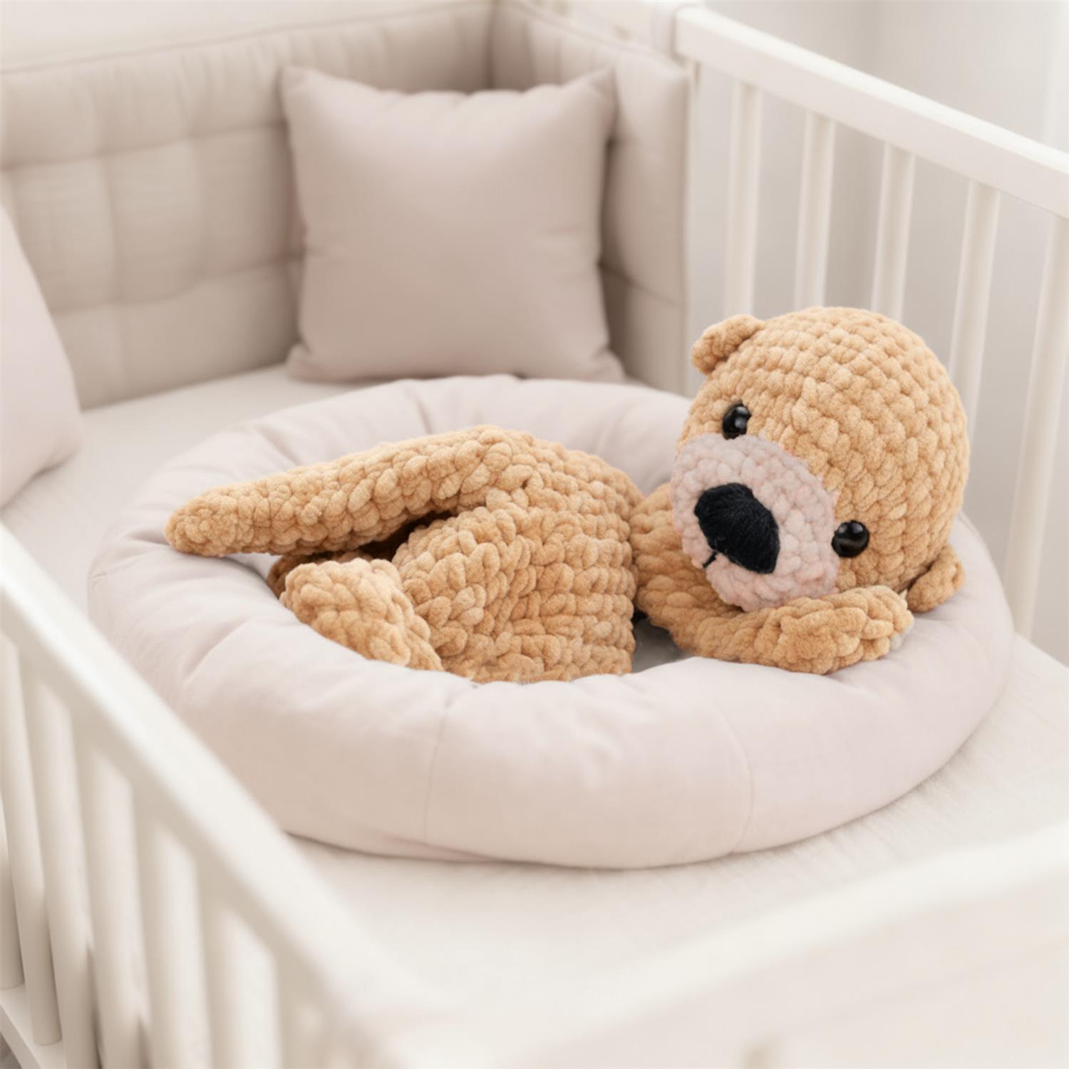 Häkelset DIY Paket, Harry Otter, als Schnuffeltuch - Ohne Anleitung 37 cm pfirsich