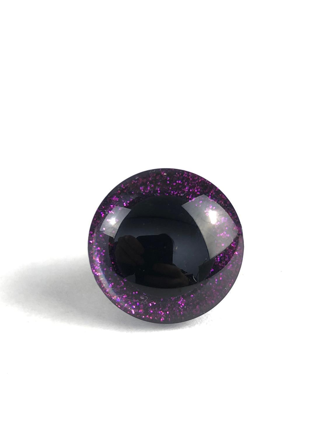 Glitter eyes, orange 25 mm Glitter eyes, orange 25 mm