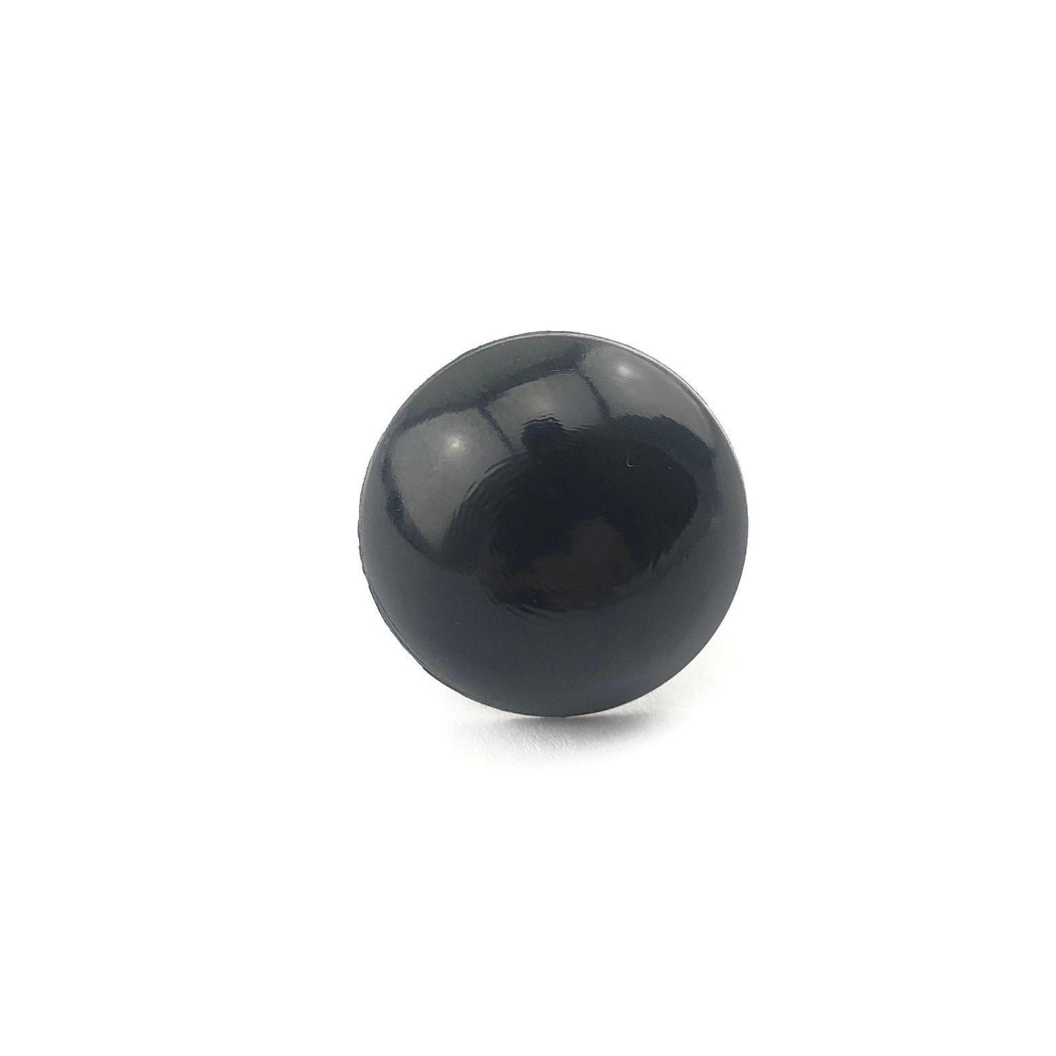 Sicherheitsaugen, schwarz, 8 mm