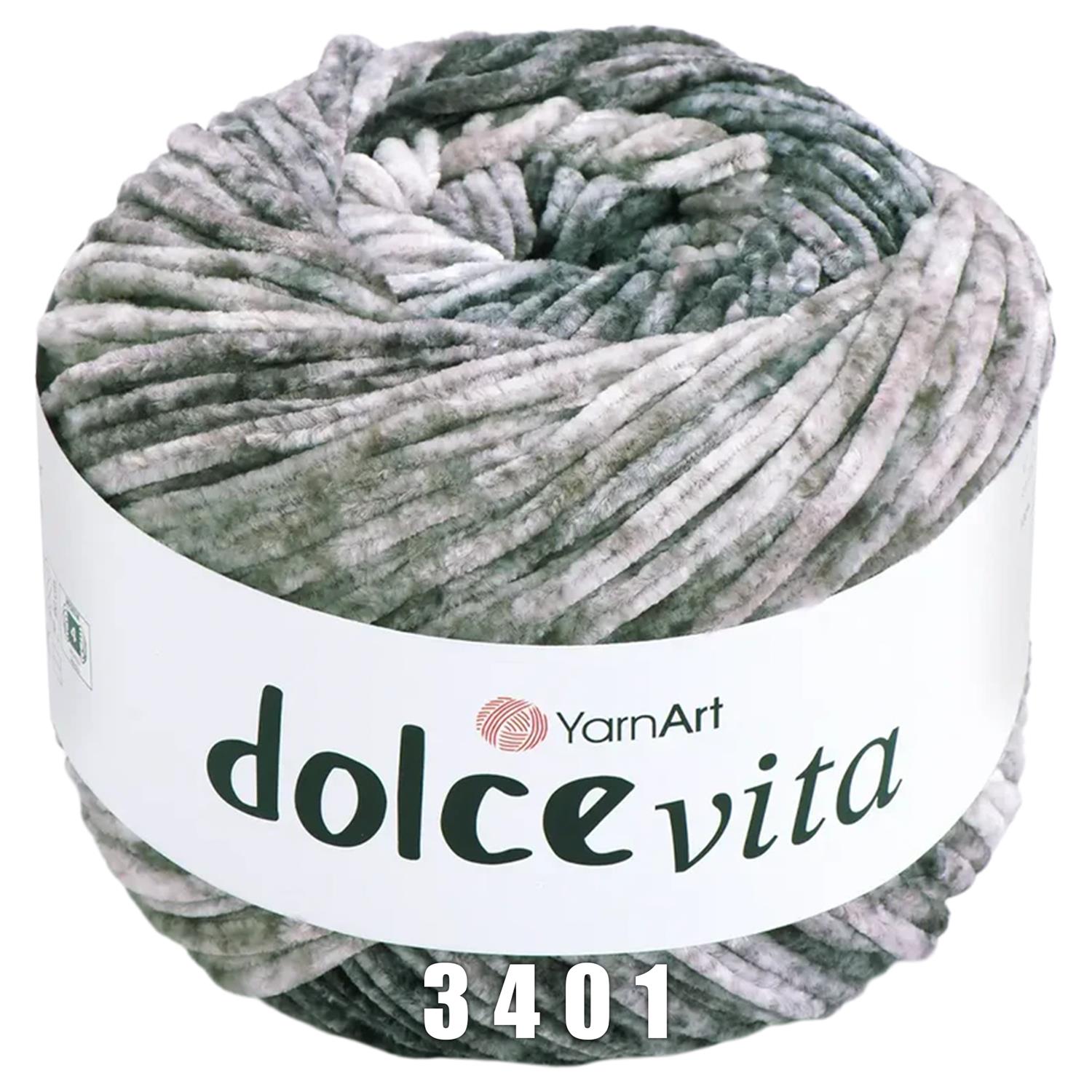 YarnArt Dolce Vita (150g/260m) 3401 grau