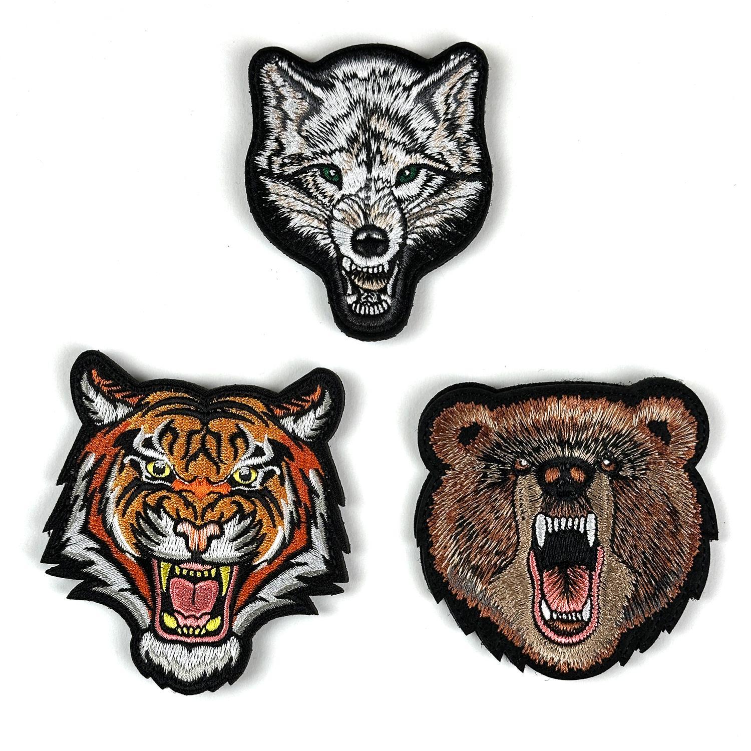 Aufnäher, wilde Tiere