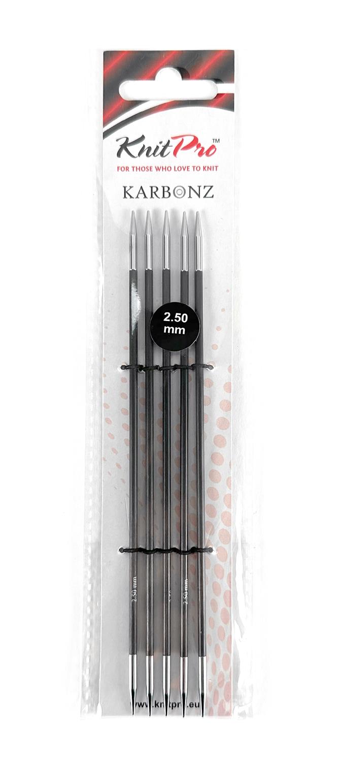 KnitPro Karbonz Strumpf Stricknadeln 2,50 mm - 5 Stk