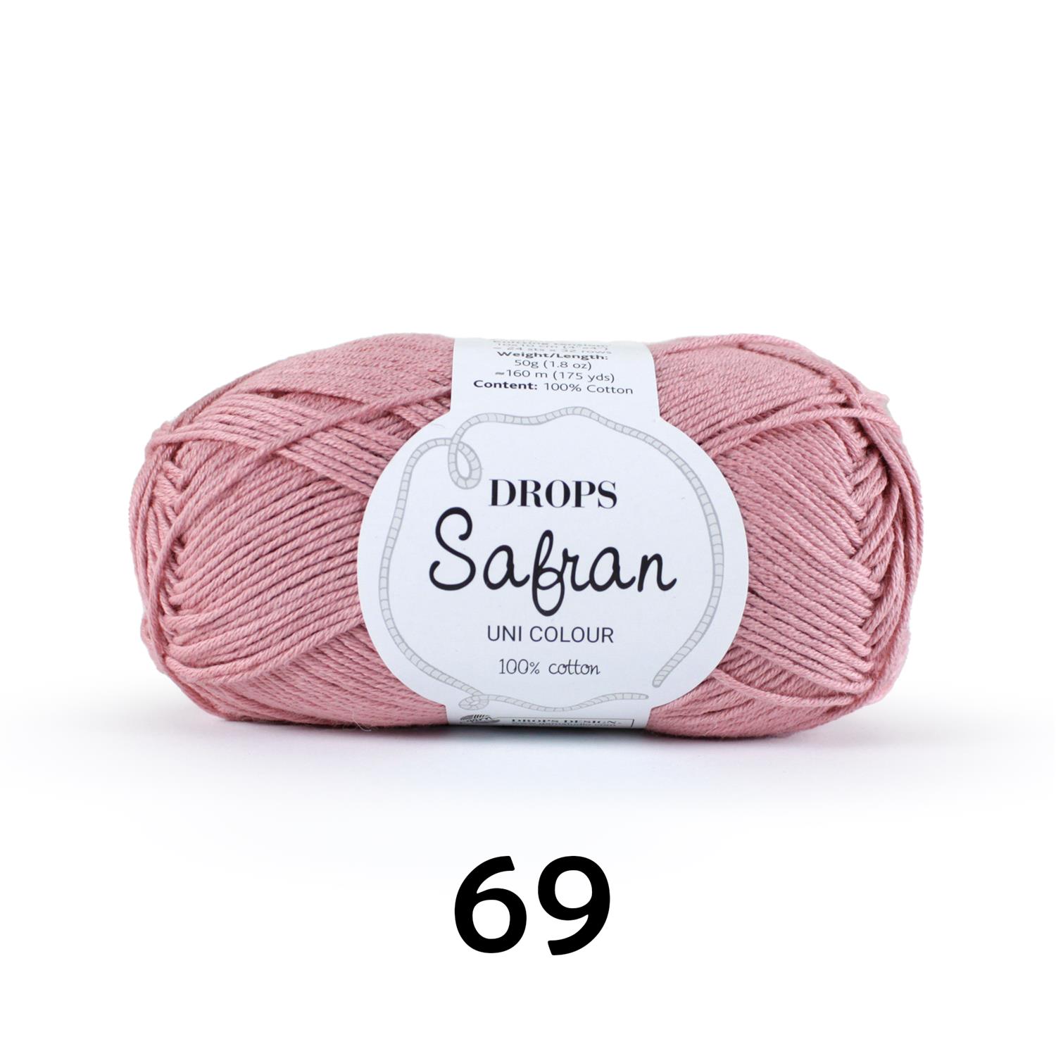 DROPS Safran, 100% Baumwolle (50g/160m) 69 rouge