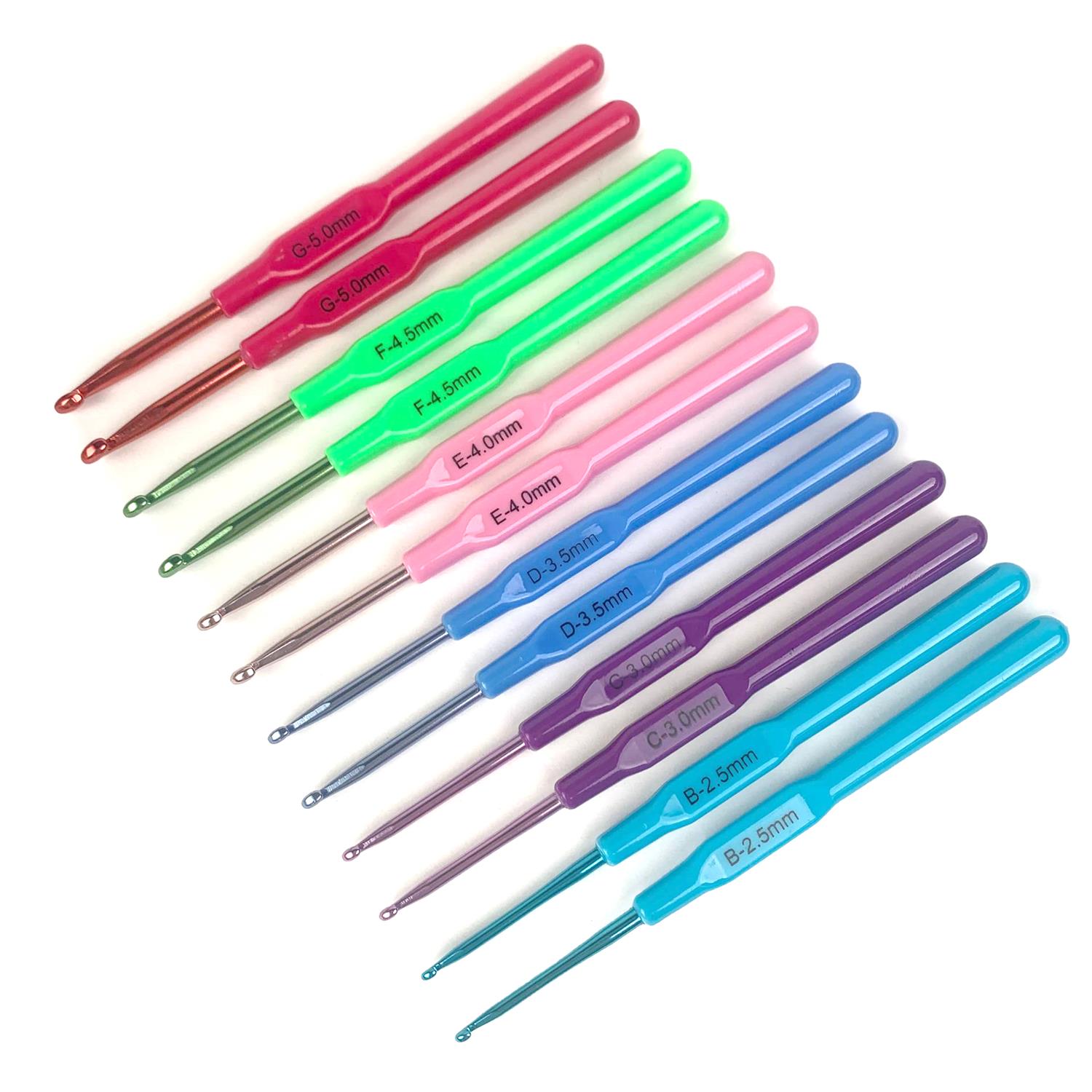 Häkelnadelset 12 Teile 2,5mm-5,0mm