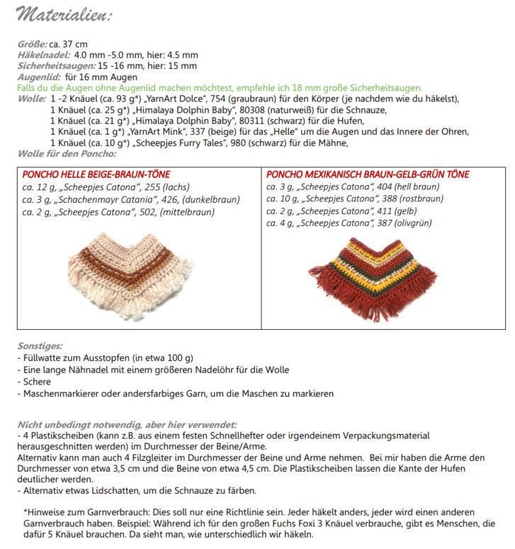 PDF + 4 Videos Häkelanleitung für den Esel Diddy von leami