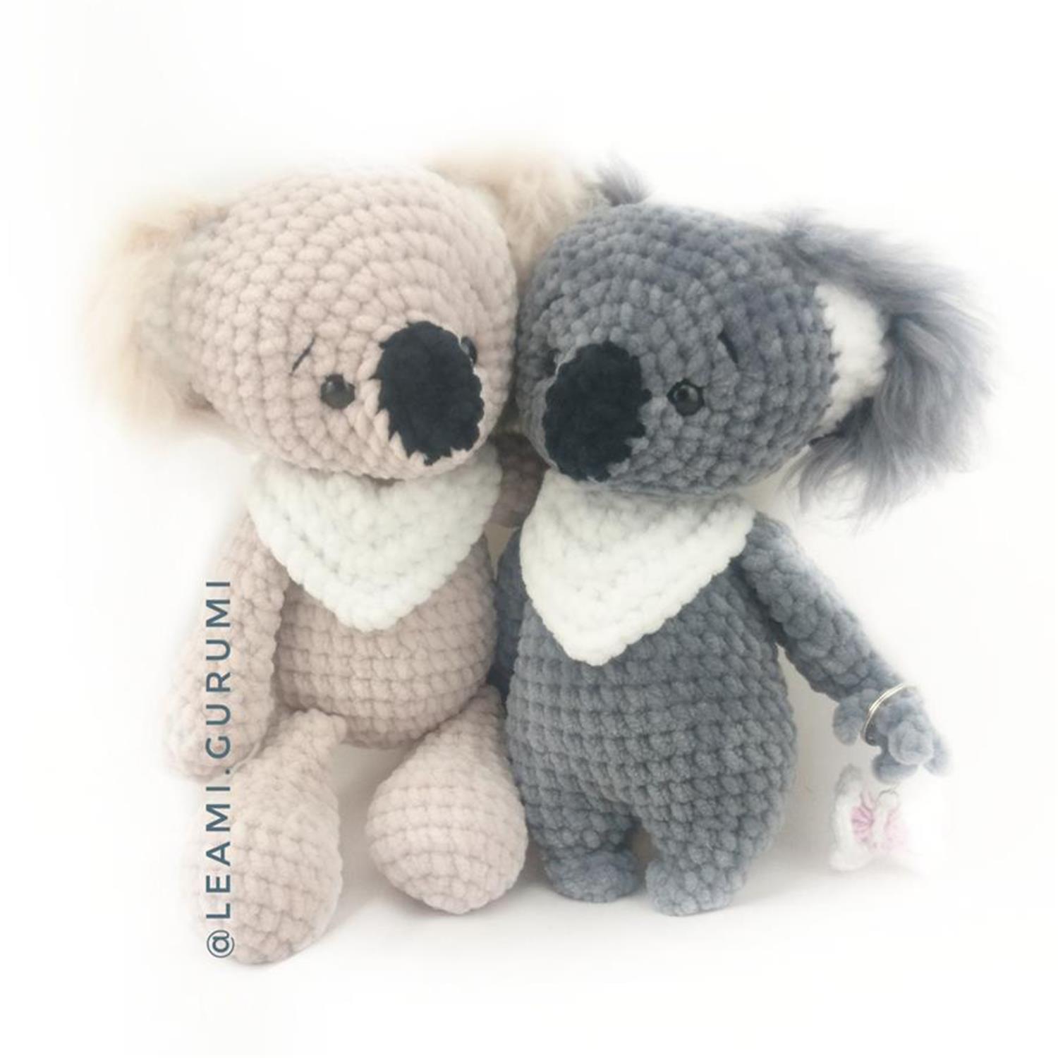 PDF ENGLISH Crochet Pattern Koko Koala Amigurumi - 2 Versions! - By leami
