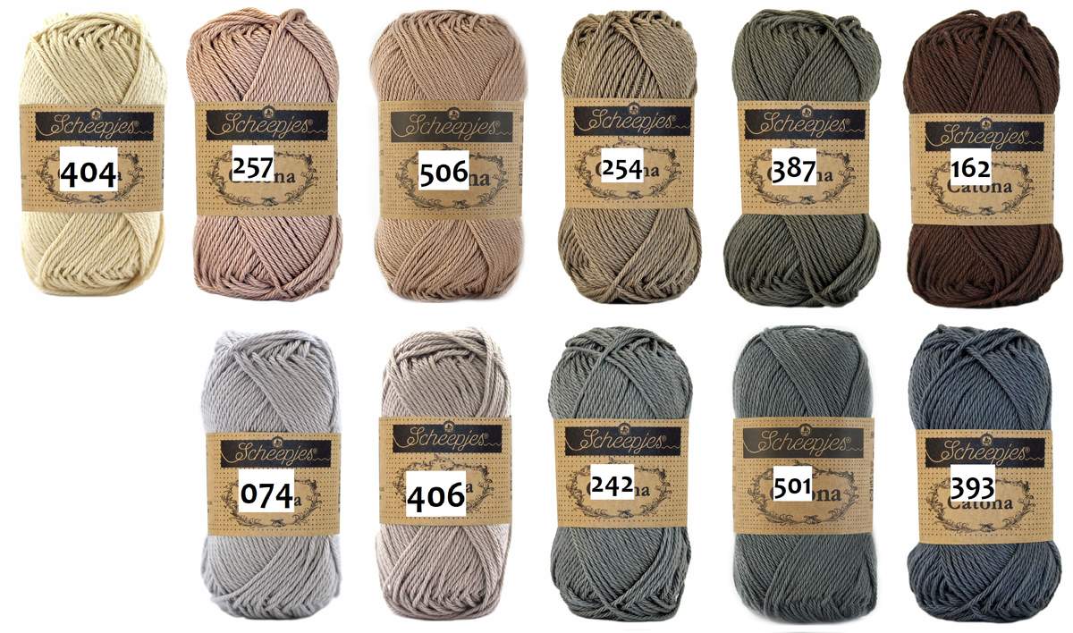 Scheepjes Catona, Baumwolle, 50g/125m, 130 leinen