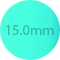 15,0 mm