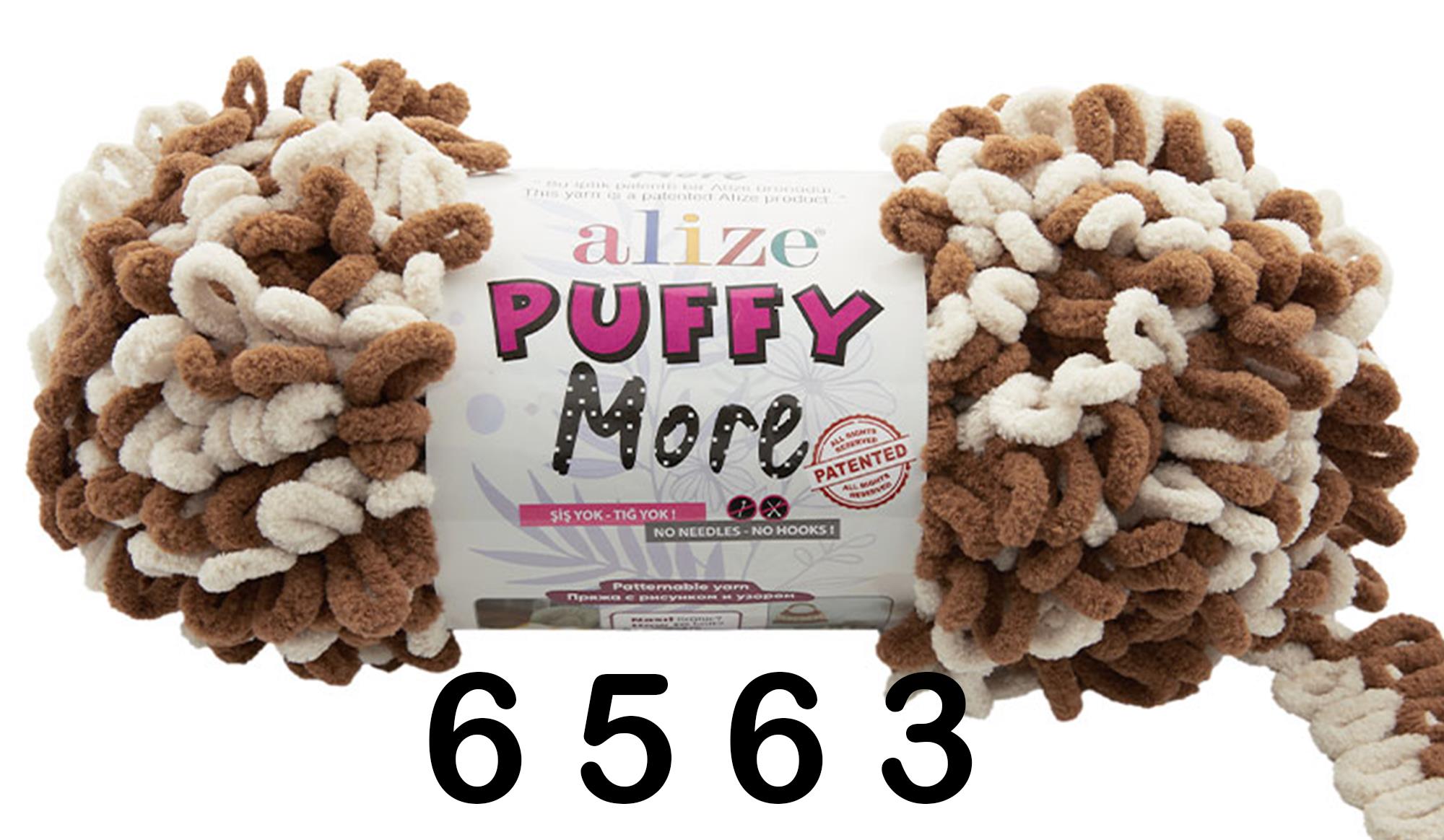 Alize Puffy More (150g/11,5m) 6563 braun-beige