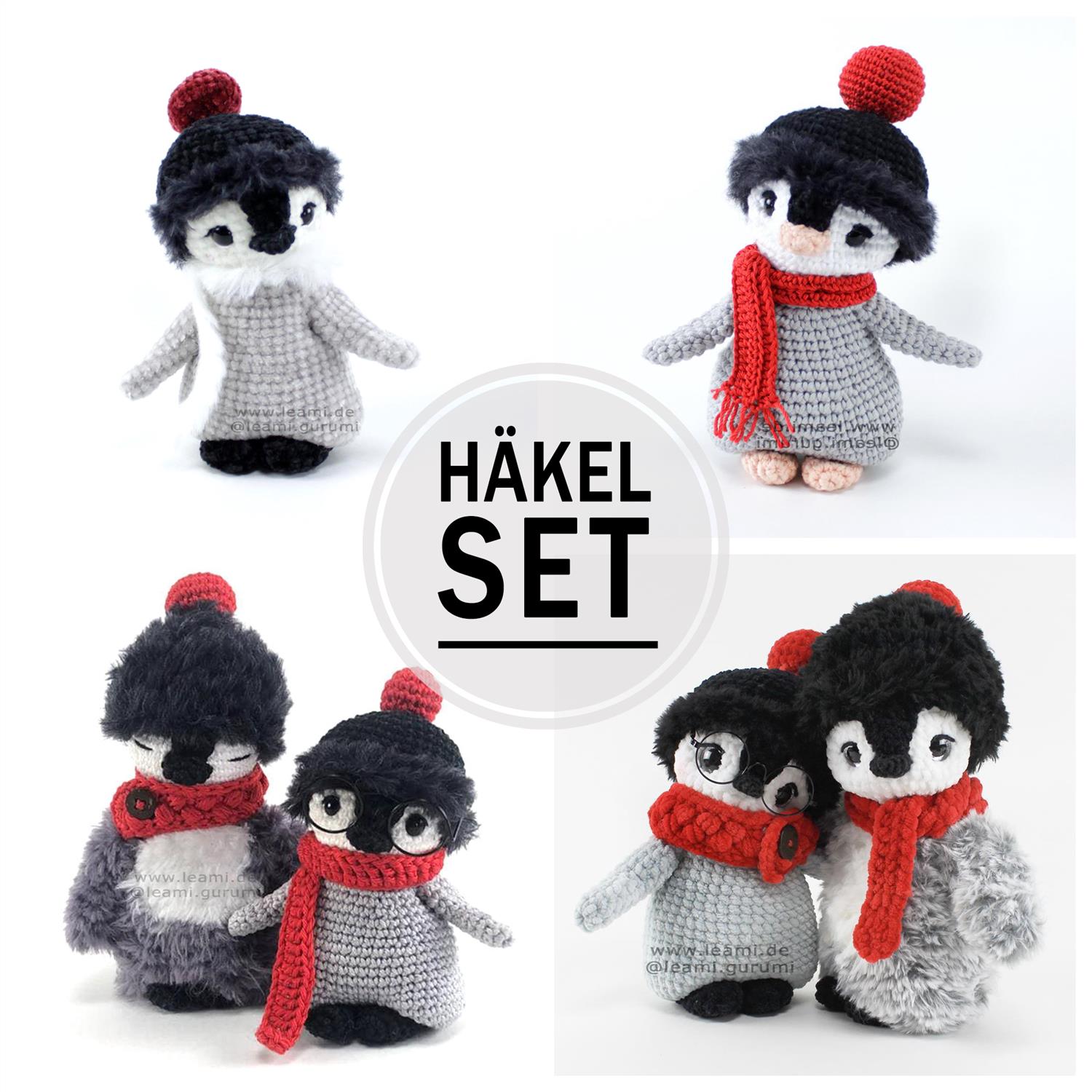 Häkelset für Peter den Pinguin, DIY Paket, OHNE Anleitung