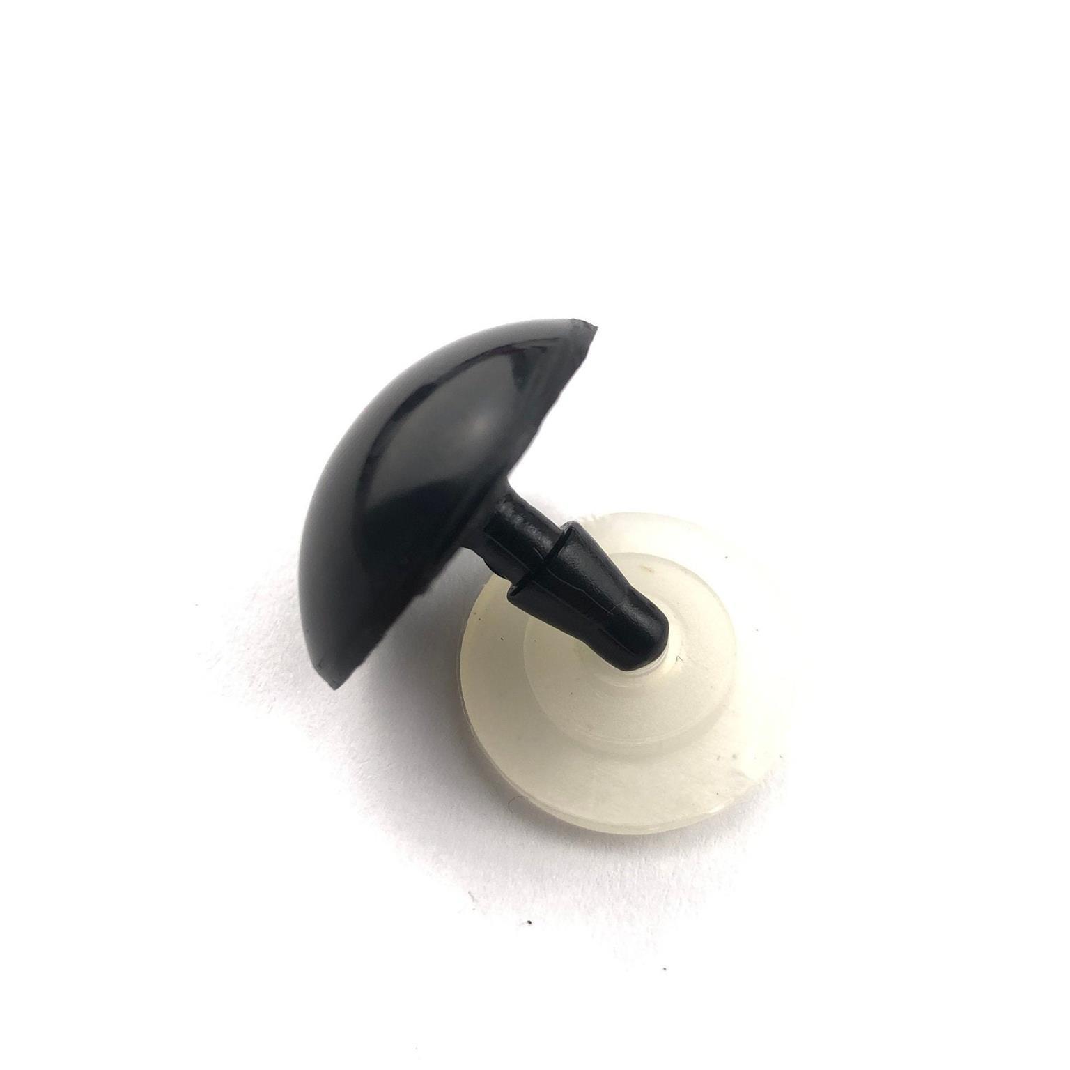 Sicherheitsaugen, schwarz, 8 mm