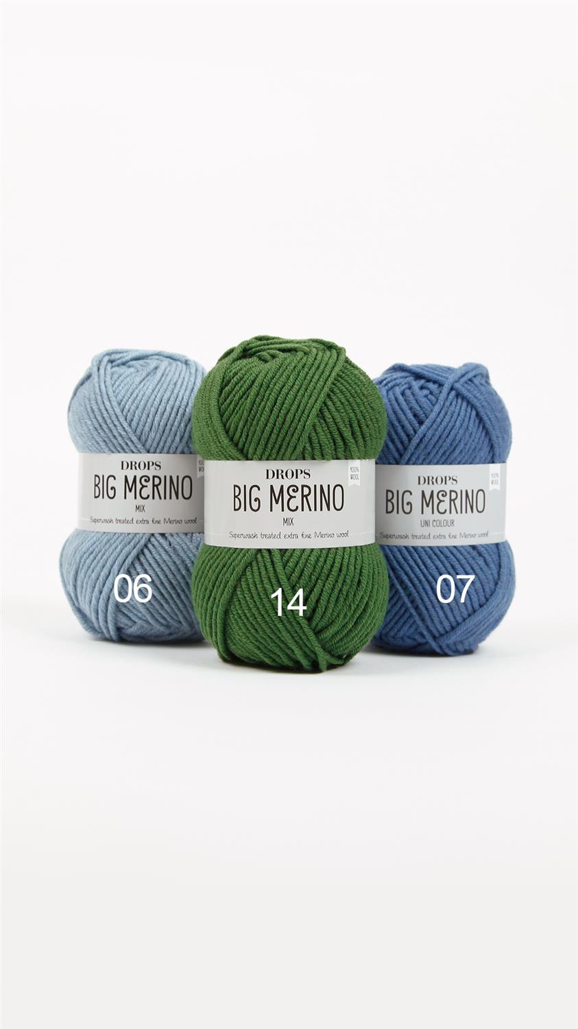 Drops BIG MERINO (50g/75m) 14 waldgrün