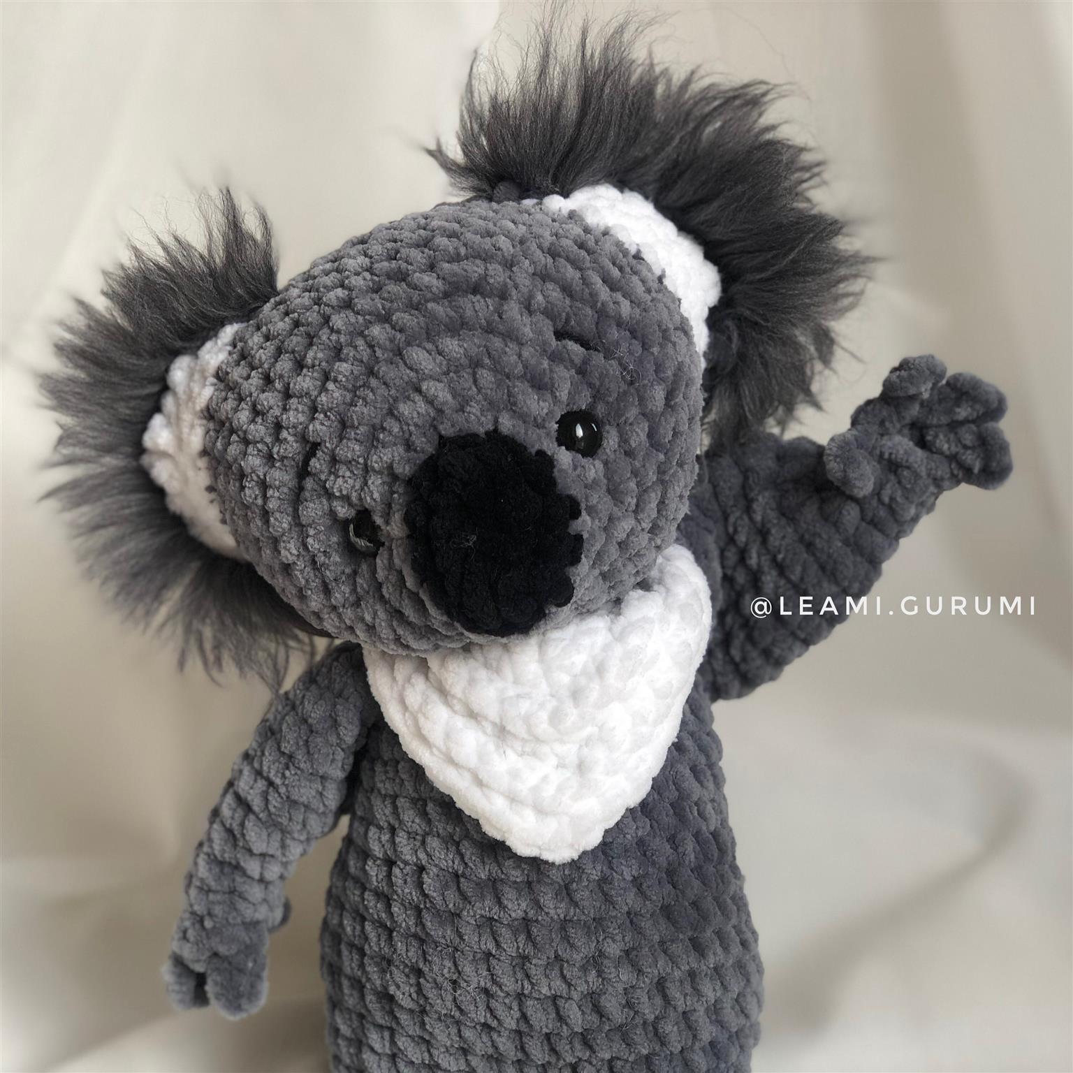 PDF ENGLISH Crochet Pattern Koko Koala Amigurumi - 2 Versions! - By leami