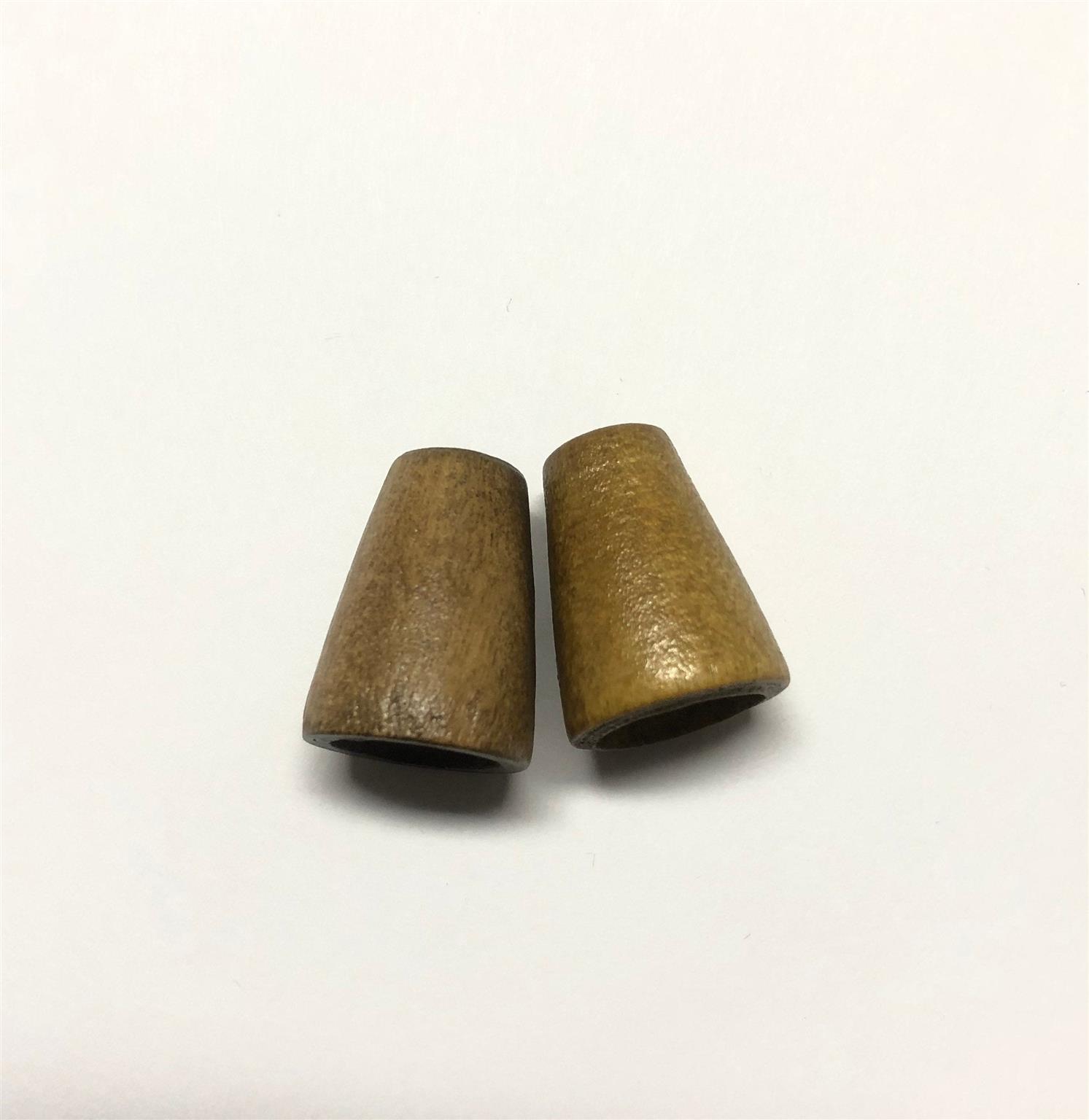 2 Endstücke aus Holz, für die Kordel 2 Endstücke aus Holz, für die Kordel