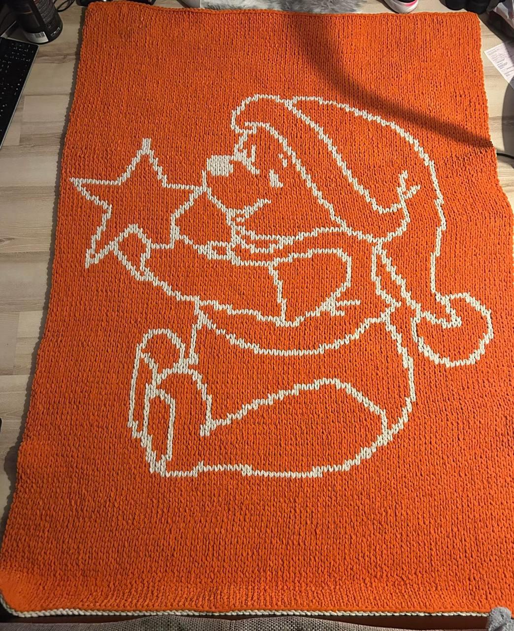 PDF Anleitung für die Babydecke Willi, der Bär mit Stern von Leami