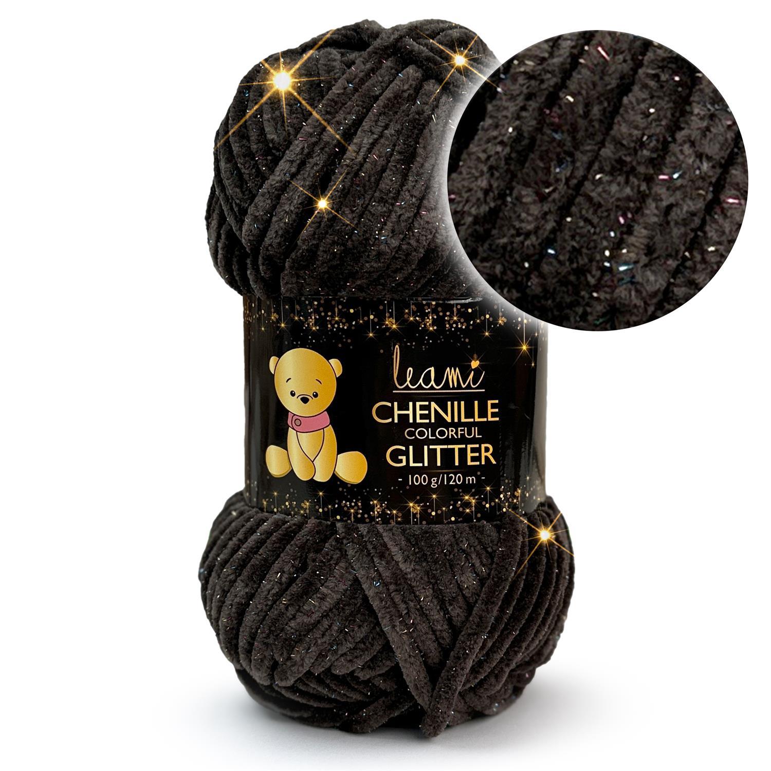 LEAMI Chenille Colorful Glitter (100g / 120m) 2192-05 erde