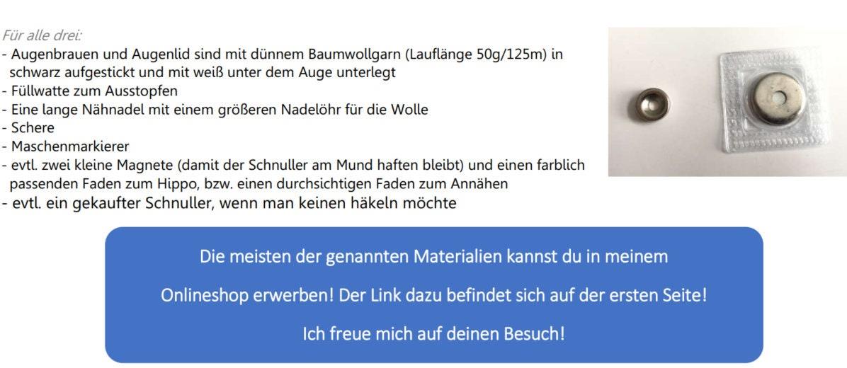 PDF Häkelanleitung für den Hippo Hena von leami
