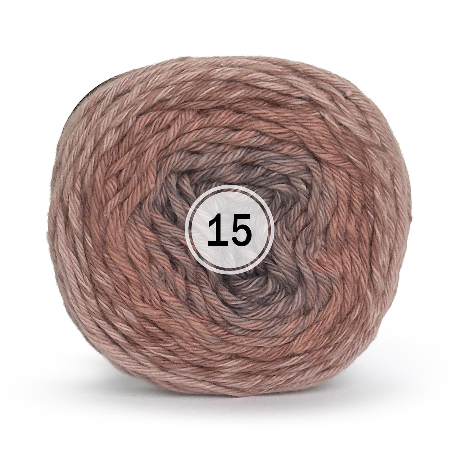 Ricorumi Spin Spin dk Baumwolle (50g/115m) 15 braun
