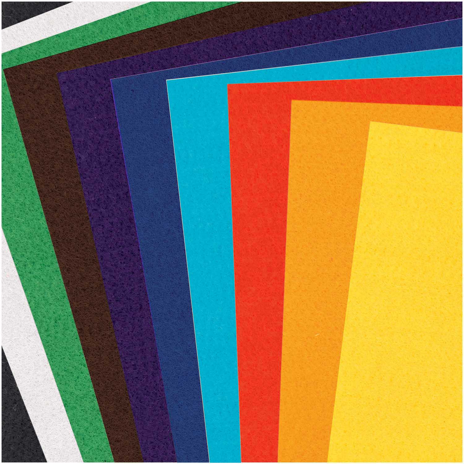 Filzplatten SET 10 Stk. - 20x30cm Erdfarben