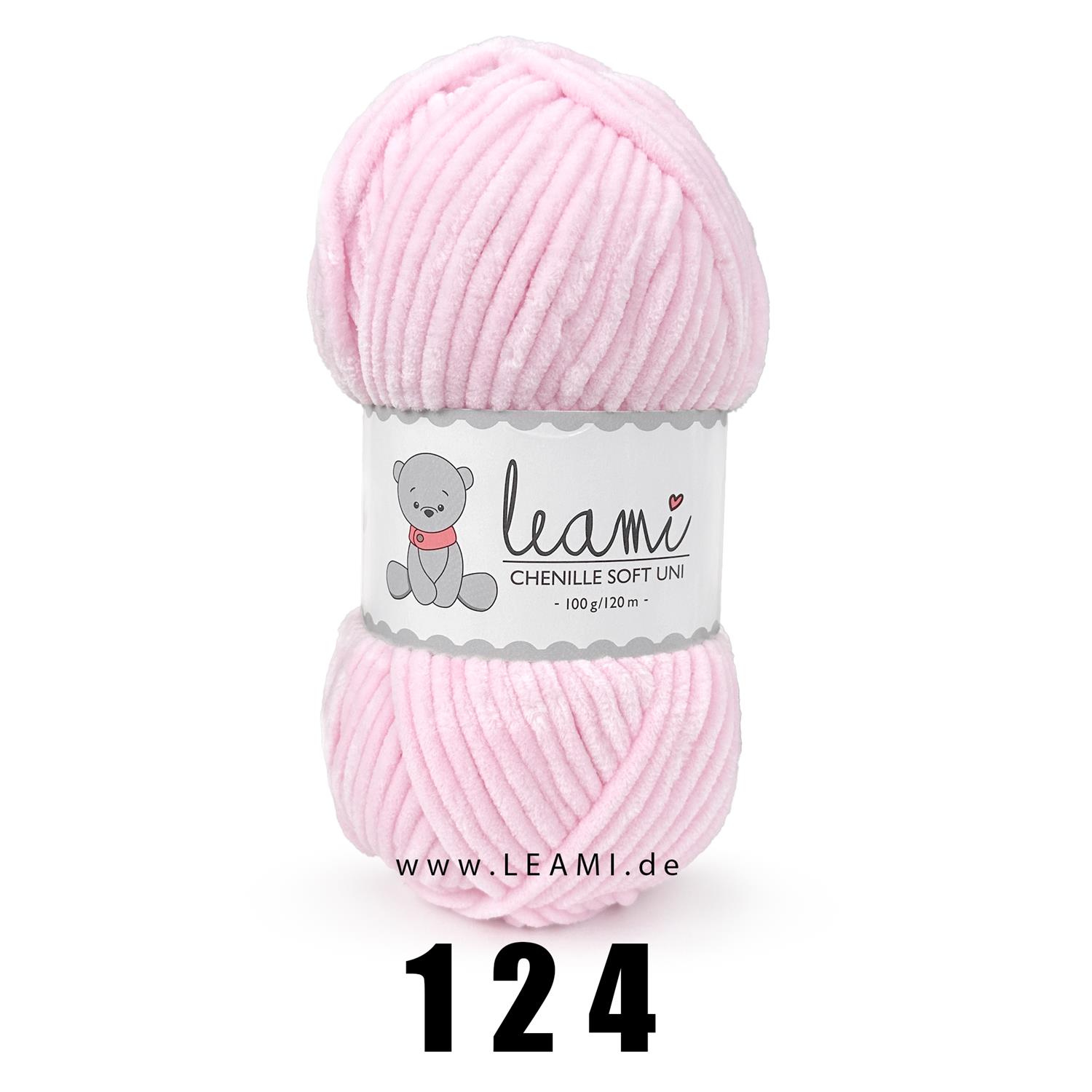 LEAMI Chenille Soft UNI, 100g/120m (certified)