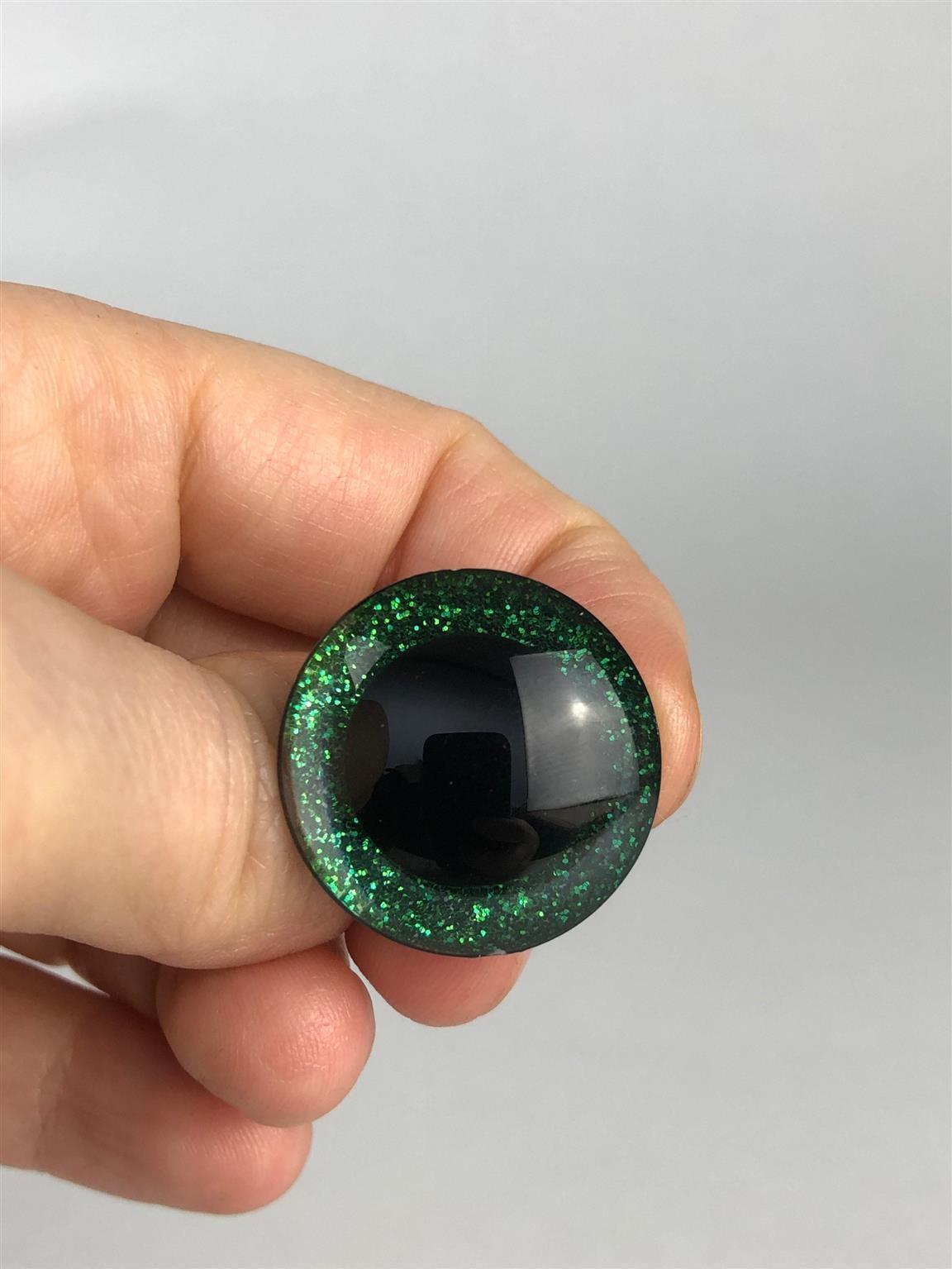 Glitter eyes, orange 25 mm Glitter eyes, orange 25 mm