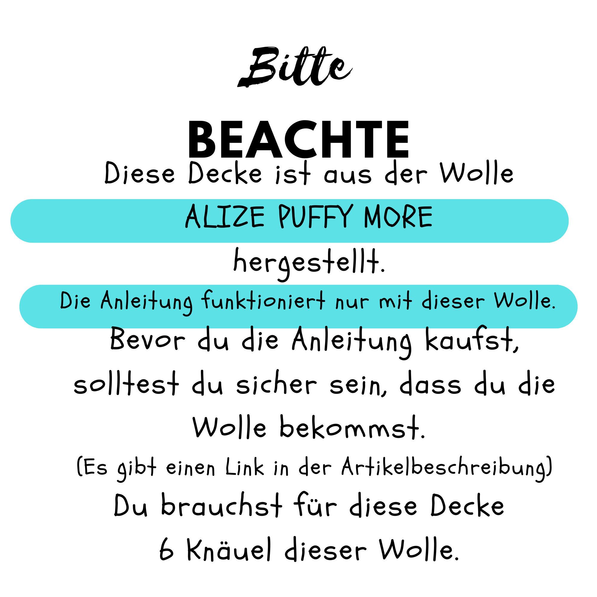 PDF Häkelanleitung für das blaue Fabelwesen als Decke
