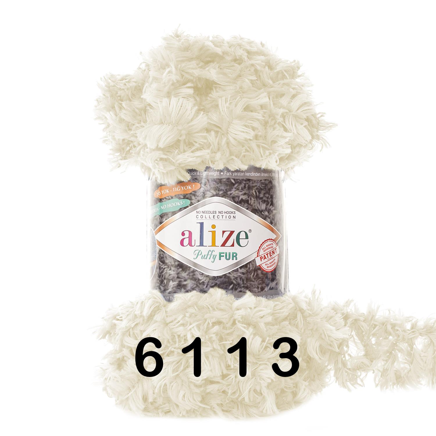 Alize Puffy FUR (100g/6m) 6113naturweiß